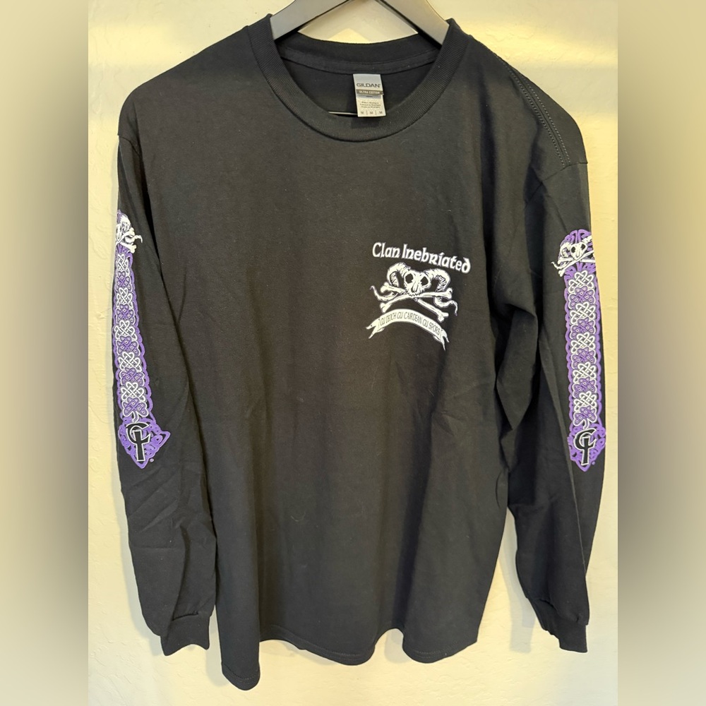 Gildan “Clan Inebriated” Black Long Sleeve Tee